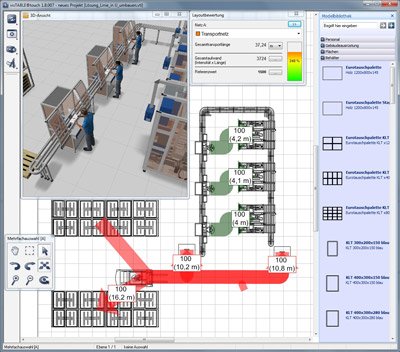 1. Produktbild visTABLE&reg;touch - Fabrikplanungssoftware
