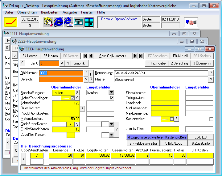 Produktbild 6 - DrLog++ - L�sung f�r die Bestandsoptimierung