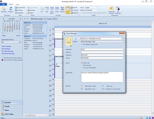1. Produktbild Exchange Central - Gruppenkalender f�r Outlook und Exchange