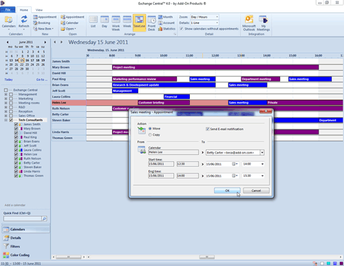 2. Produktbild Exchange Central - Gruppenkalender f�r Outlook und Exchange