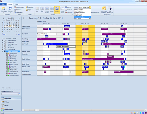 3. Produktbild Exchange Central - Gruppenkalender f�r Outlook und Exchange