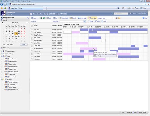 2. Produktbild WebTeam Central - webbasierter Gruppenkalender f�r Exchange
