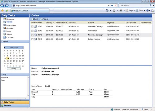 3. Produktbild Resource Central - Ressourcenverwaltung f�r Outlook