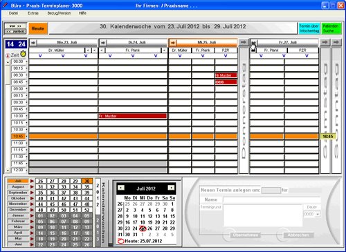 Software: Büro & Praxis Terminplaner3000 - Terminkalender Ärztesoftware ...